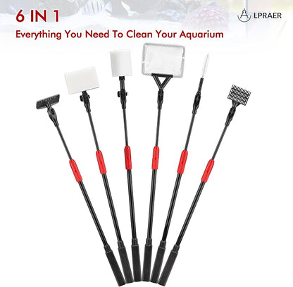 Lpraer Multifunction 7 PCS Aquarium Cleaning Tools Bundle Kit Set Adjustable - Image 4