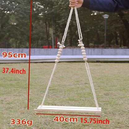 1 Pack Wooden Chicken Swing Toy, Rooster Swing - Image 2