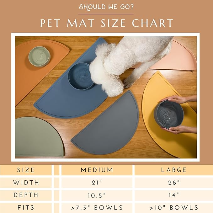 Should We Go - Waterproof Silicone Pet Food Mat - Non-Slip Spill-Proof Feeding - Image 4