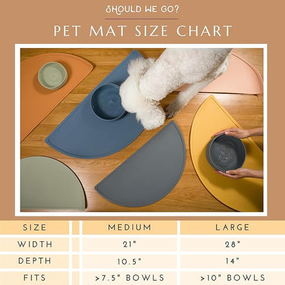 Should We Go - Waterproof Silicone Pet Food Mat - Non-Slip Spill-Proof Feeding - Image 4