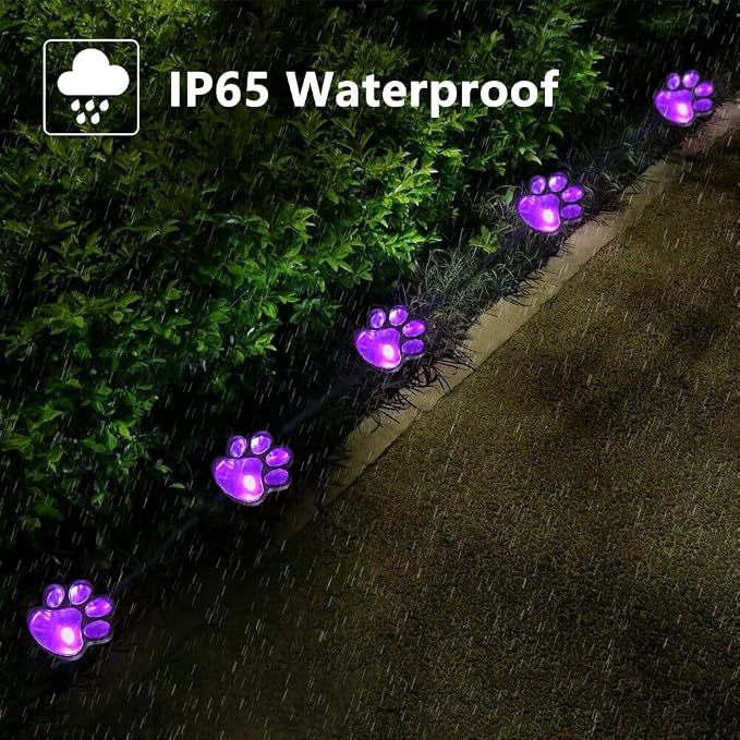 Paw Print Solar Lights - Image 5