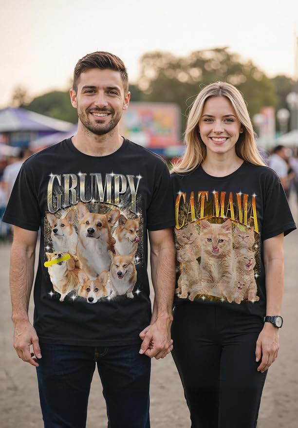 Custom Bootleg Rap Shirt with Photo Text, Vintage Custom Picture Shirt - Image 6