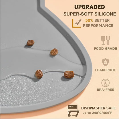 Cat Food Mat, Silicone Pet Feeding Mat - Image 3