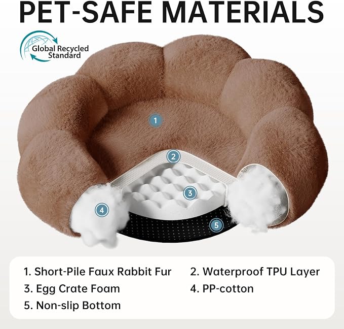 OhGeni 31 inches Calming Donut Orthopedic Dog & Cat Bed - Image 6