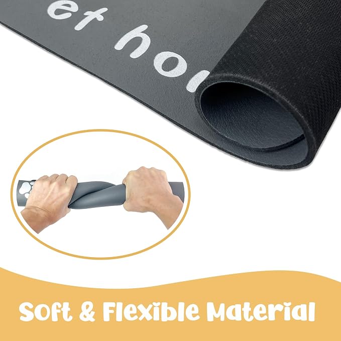 Dog Food Mat, Diatom Ooze Cat Water Mats Non Slip - Image 5