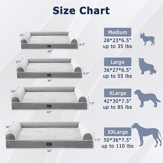 WESTERN HOME Dog Beds Large Sized Dog, Orthopedic Large Pet Bed - Image 6