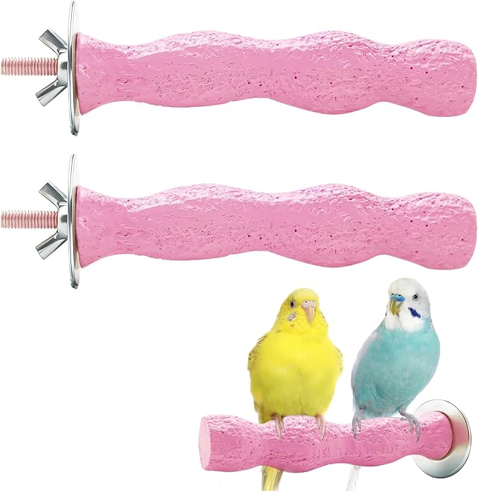 2pcs Bird Beak Grinding Stone, Anti-Slip Parakeet Nail Trimming Stick Resin by Unknown