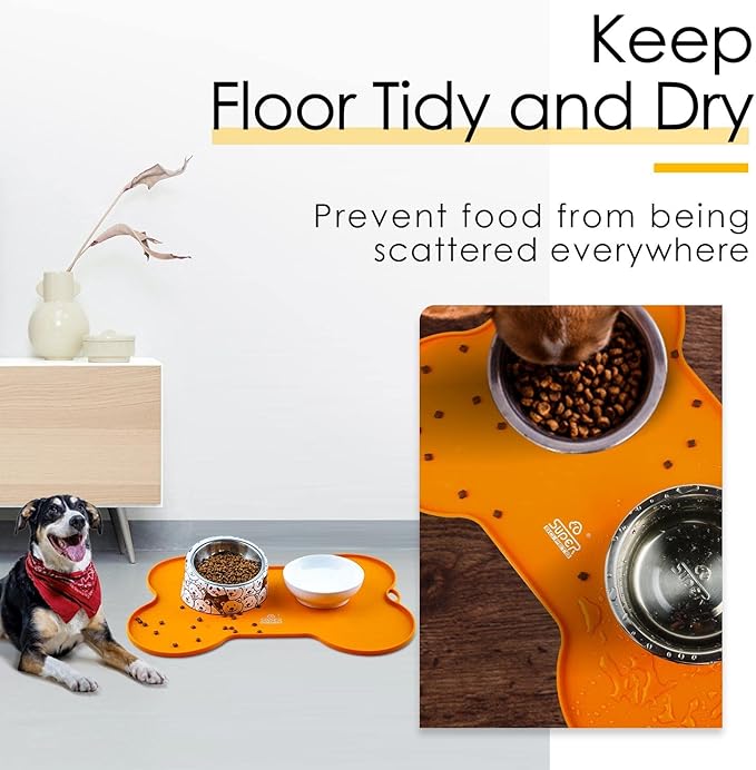 Super Design Dog Food Mat Dog Bowl Mat - Image 2