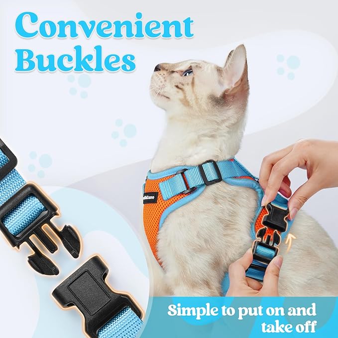 rabbitgoo Cat Harness and Leash Set, Escape Proof Soft Adjustable Vest Harnesses - Image 2