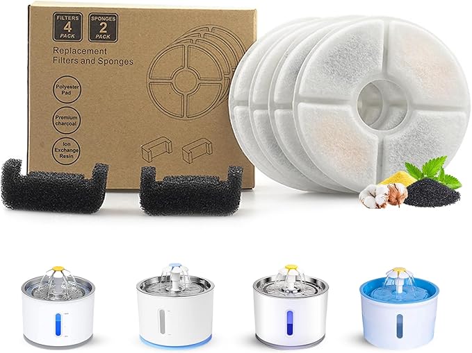 Cat Water Fountain Filter, Cat Fountain Filters Replacement Filters by OYES