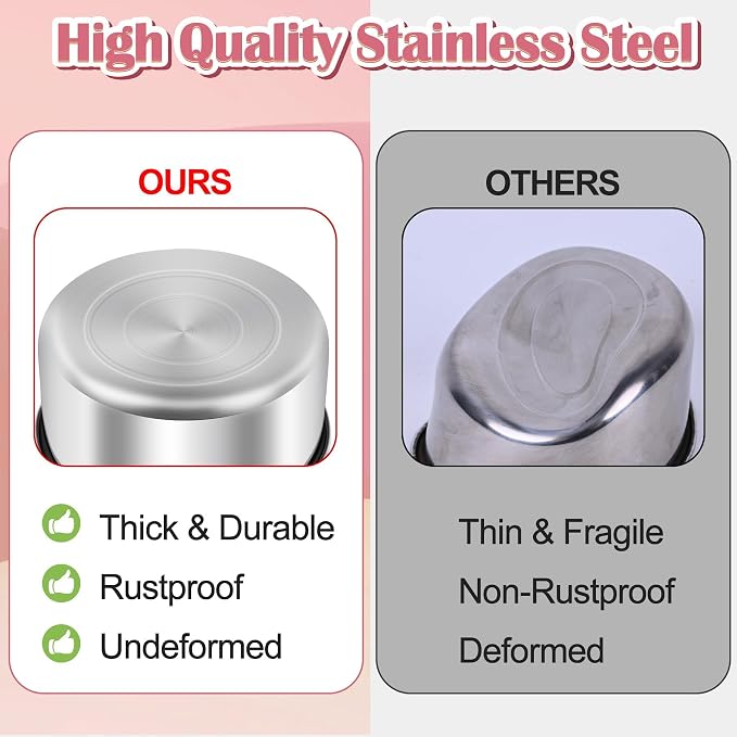 ToLanbbt 4 Pcs Stainless Steel Bird Food Bowls Bird Water Bowls - Image 5