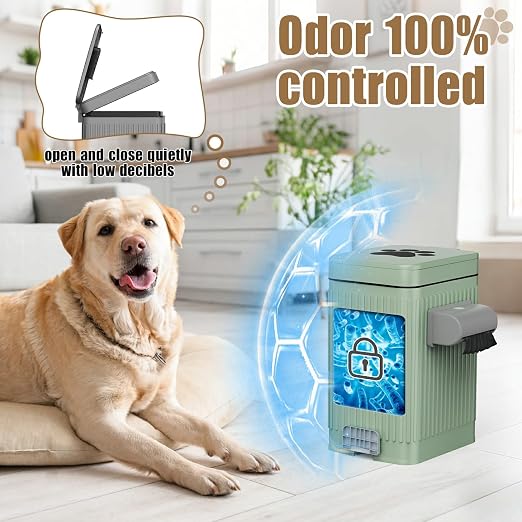 Dog Poop Trash Can for Outside & Indoor, 5L/1.3Gal Small Pet Waste Bin - Image 7