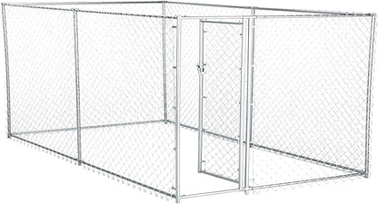 Lucky Dog Heavy Duty Outdoor Galvanized Chain Link Dog Kennel Enclosure - Image 6