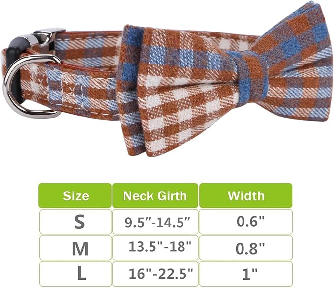 Faleela Soft &Comfy Bowtie Dog Collar, Detachable and Adjustable Bow Tie Collar - Image 6