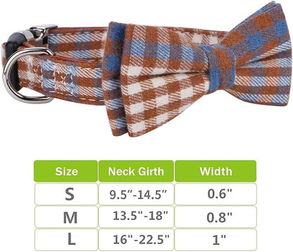 Faleela Soft &Comfy Bowtie Dog Collar, Detachable and Adjustable Bow Tie Collar - Image 6