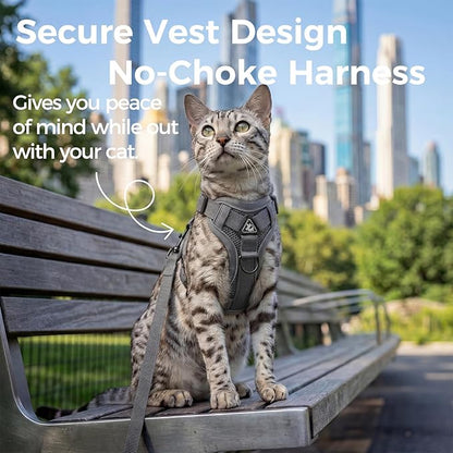 Cat Harness and Leash Set Escape Proof Tactical Extra Large Kitten Harness - Image 3
