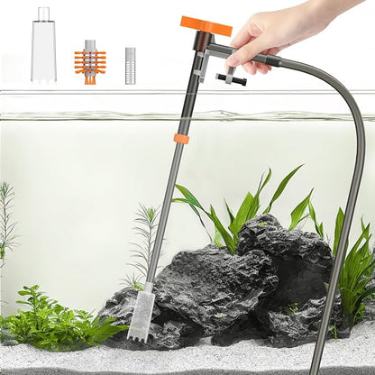 Pawfly 3-in-1 Aquarium Water Changer, Gravel Cleaner & Tank Brush – Fish Tank by Pawfly