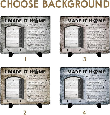 Personalized Polychromatic Rock Plaque: 'I Made It Home' - Image 3