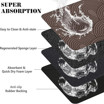 Dog Food Mats for Floors Absorbent, Pet Cat Food Mat - Image 3