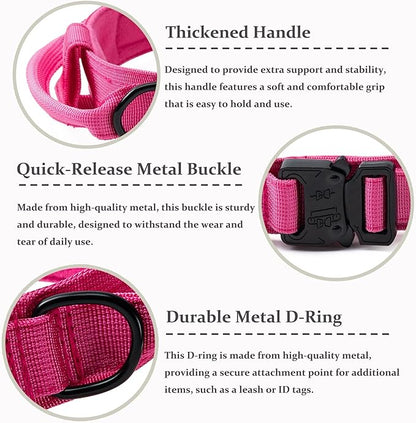 Tactical Dog Collar, Adjustable Military Training Nylon Dog Collar - Image 2