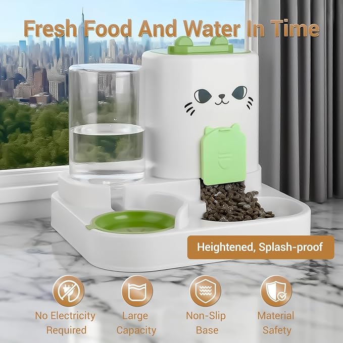 2-in-1 Gravity Pet Feeder & Water Dispenser - Image 2