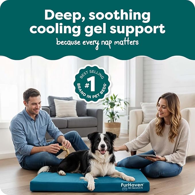 FurHaven Water-Resistant Orthopedic Dog Bed - Image 2