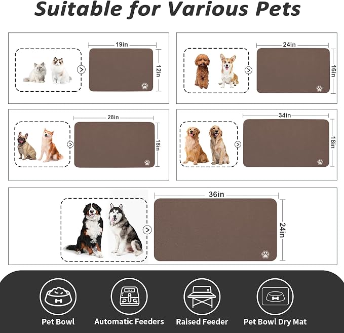 Dog Food Mat - Absorbent Cat Mat - Image 4