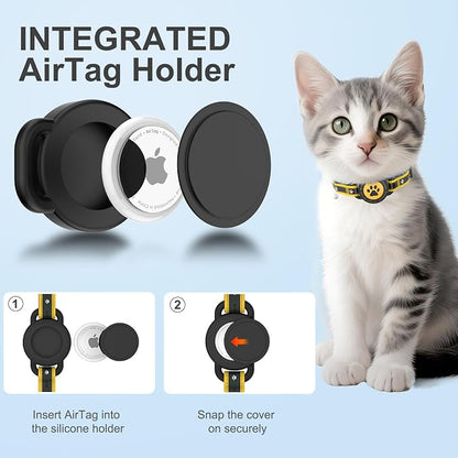 Airtag Cat Collar Breakaway, Reflective Cat Collar - Image 7