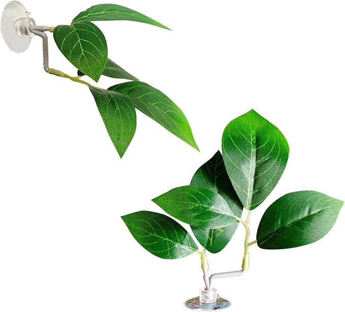Fish Leaf Pad Fish Tank Accessories Aquarium Décor Simulating 2 pcs Adjustable by AncBace