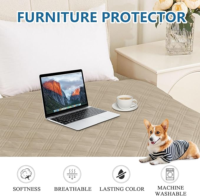 hyha Waterproof Dog Blanket, Reversible Pet Bed Blanket, Soft Sofa Couch Cover - Image 8