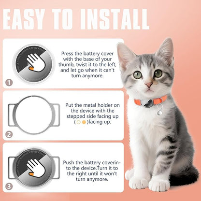 AirTag Cat Collar, Ultra Elastic Cat Tracker Collar, Airtag Holder Compatible - Image 4