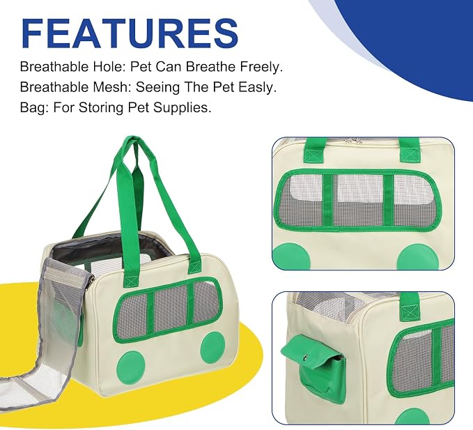 Pet Backpack Carrier, Portable and Ventilated, Oxford Cloth, Dogs Cats and - Image 5
