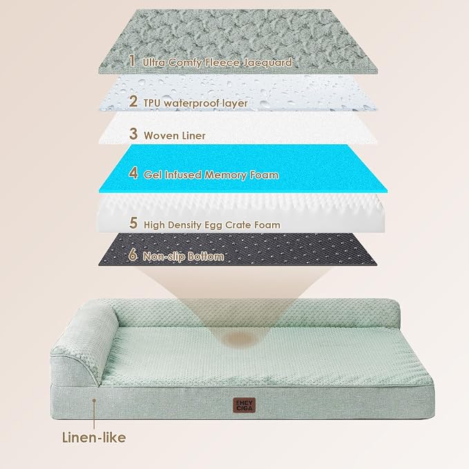 EHEYCIGA Large Dog Bed Memory Foam - Image 5