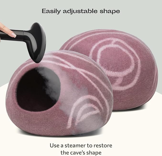 MEOWFIA Cat Cave – Premium Felt Cat Bed - Image 5