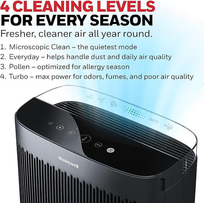 Honeywell HEPA Air Purifier for Home, 2423 Ft² Rooms in 1 hour, Air Quality - Image 6