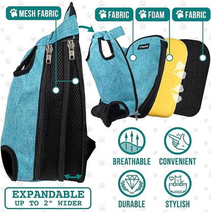 PetAmi Dog Carrier Backpack, Adjustable Pet Cat Front Carrier Backpack - Image 3