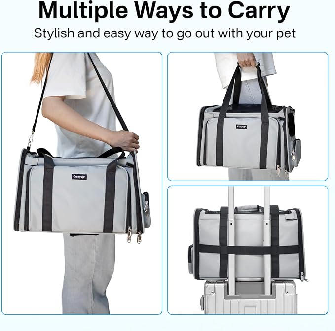 Expandable Cat Carrier, Airline Approved Soft Sided Pet Carrier - Image 8