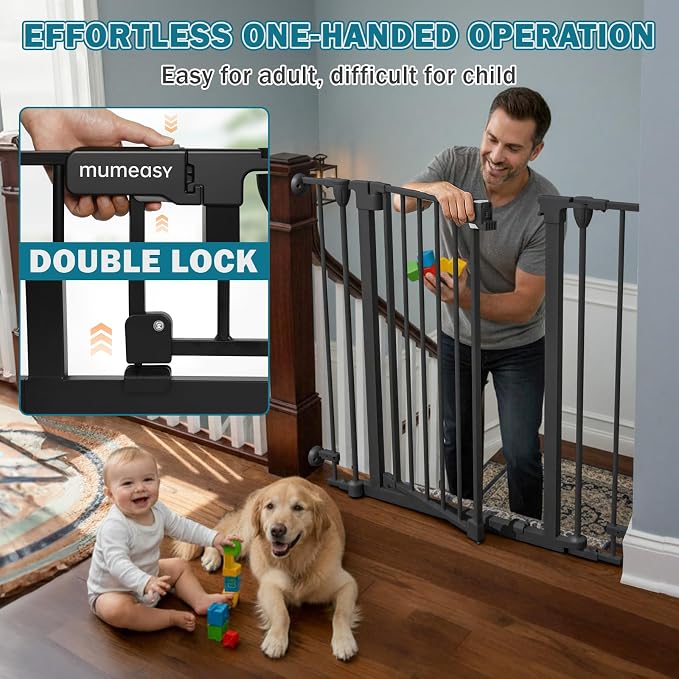 Mumeasy 80" Extra Wide Baby Gate - Image 3