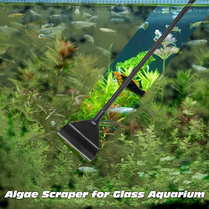 25.6inch Algae Scraper for Glass Aquariums Fish Tank Cleaner Tool - Image 2
