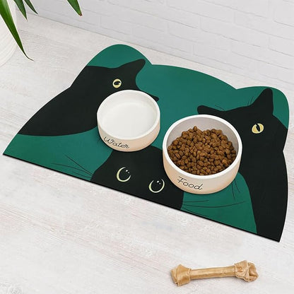 Cat Food Mat - Pet Feeding Mat for Floor, Waterproof, Super Absorbent, Dog - Image 6