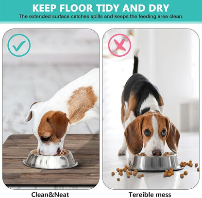 Pet Feeding Mat for Floors Waterproof Dog Mat for Food and Water Absorbent - Image 5