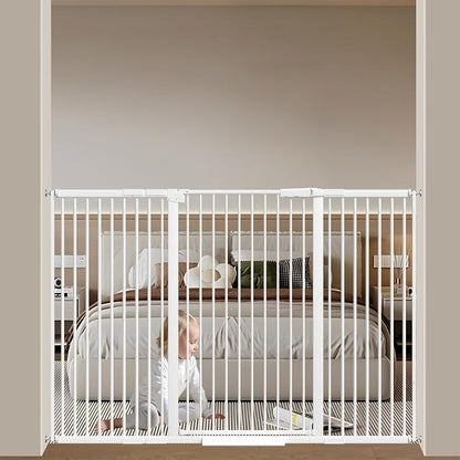 40.55" Tall, 53.74-61.61 Inch Wide, 1.37" Ultra Narrow Spacing Dog Pet Baby by AiWMGL