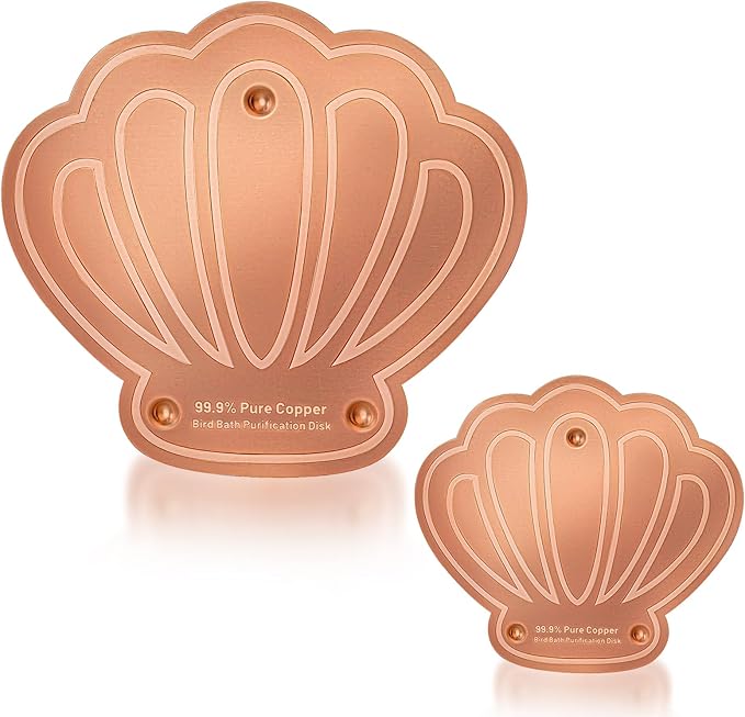 Bird Bath Copper Disk 2 Pack, 99.9% Pure Copper by Yncotte