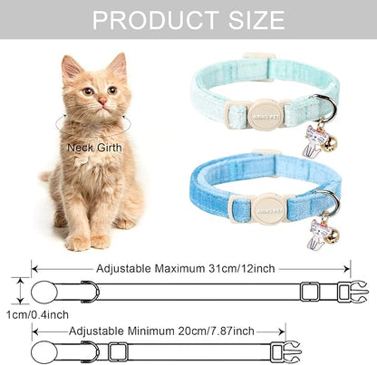 ARING PET 2 Pack Cat Collar-Cute Cotton Cat Collar - Image 5