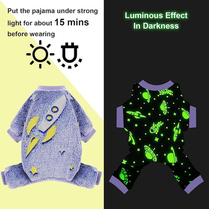 Fleece Pajamas for Small Dogs, Puppy Clothes, Soft & Stretchy Dog Onesies - Image 5