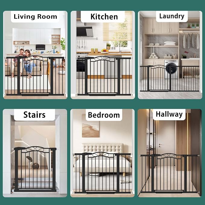 Fairy Baby 76.4"-81.8" Extra Wide Baby Gate - Image 8