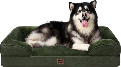 EHEYCIGA Orthopedic XL Dog Beds, Waterproof Memory Foam Dog Bed by EHEYCIGA