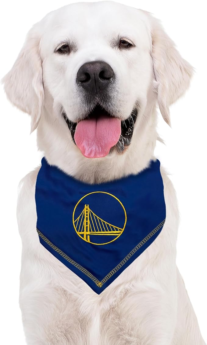 Pets First NBA Golden State Warriors TIE Bandana, Size Small/Medium. Dog - Image 4