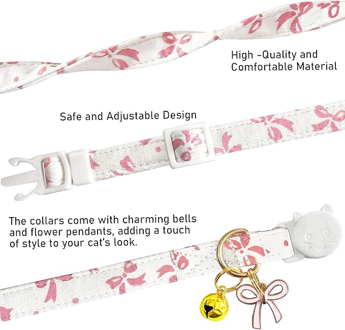 2 Pack Cotton Breakaway Cat Collars Set - Image 7