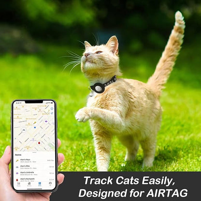 2 Pack Airtag Cat Collar Breakaway - Image 3